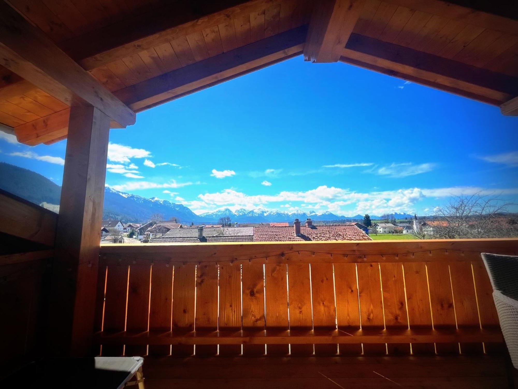 23 Neu Erbaute Ferienwohnung Mit Schloss- Und Panoramablick Halblech Ngoại thất bức ảnh