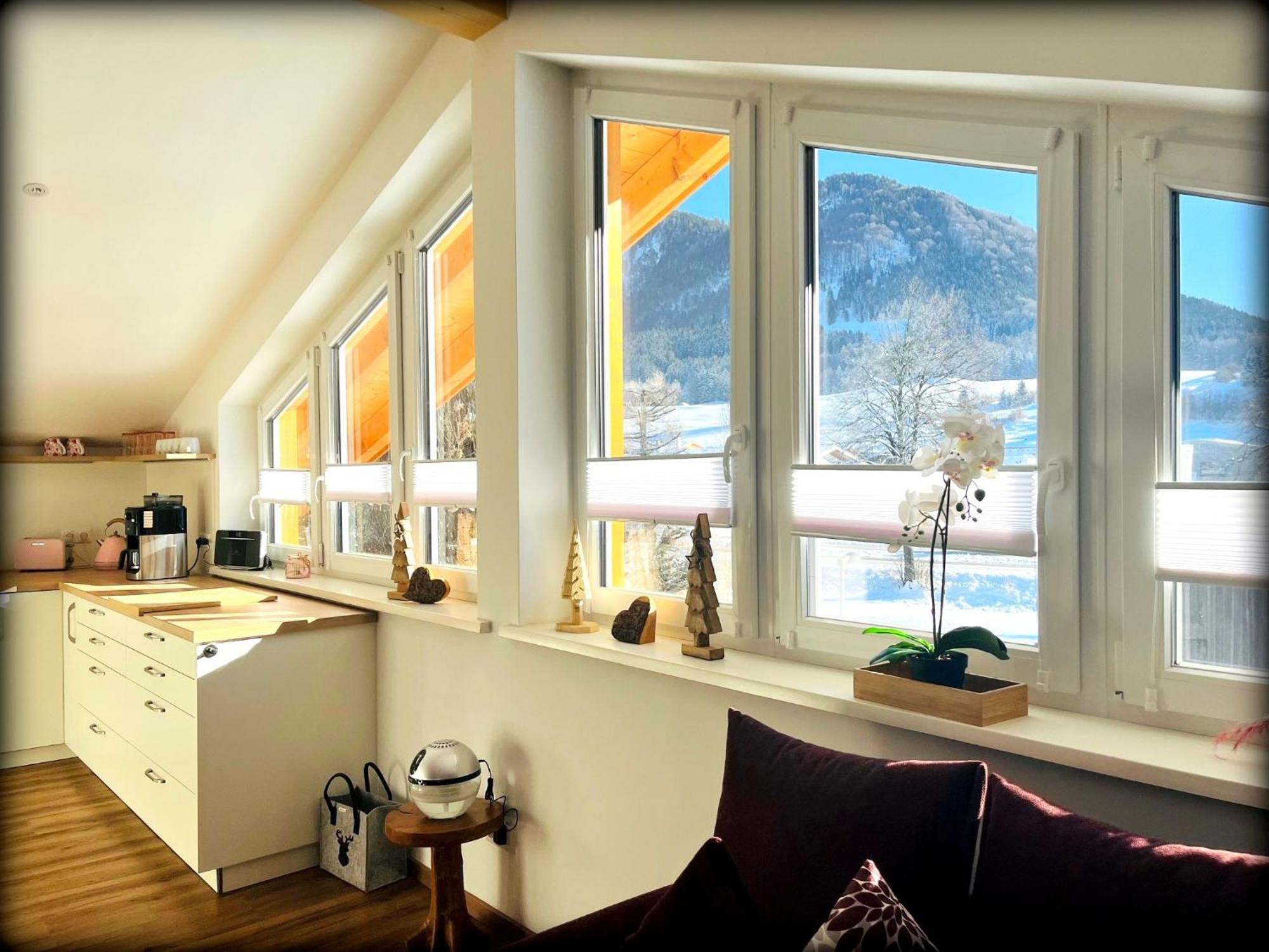 23 Neu Erbaute Ferienwohnung Mit Schloss- Und Panoramablick Halblech Ngoại thất bức ảnh